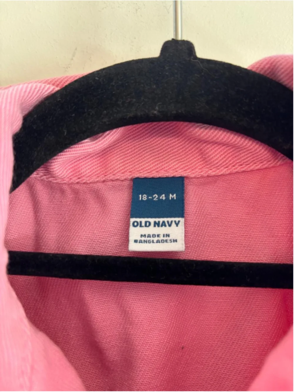 Baby Girl Old Navy Pink Denim Casual Dress, 18-24 Months #1024
